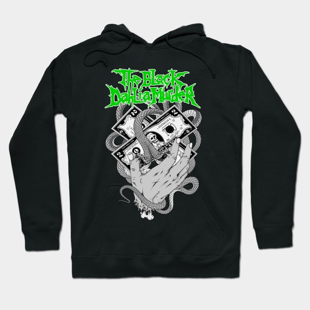 THE BLACK DAHLIA SNAKE Hoodie by TOSSS LAB ILLUSTRATION